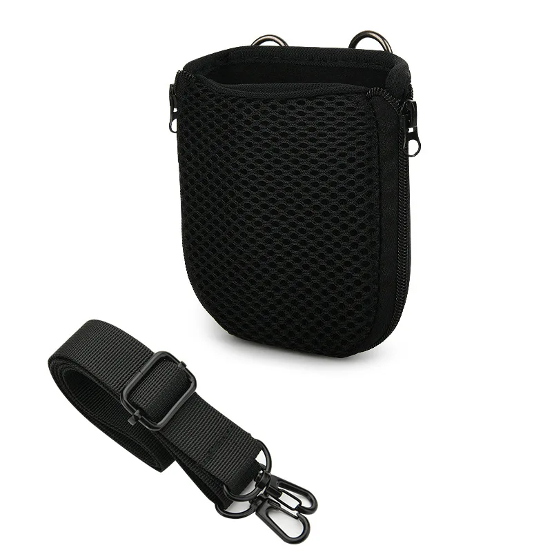 

For JBL GO4/GO3/CLIP5 Speaker Crossbody Mesh EVA Storage Bag Small Audio Waist Bag