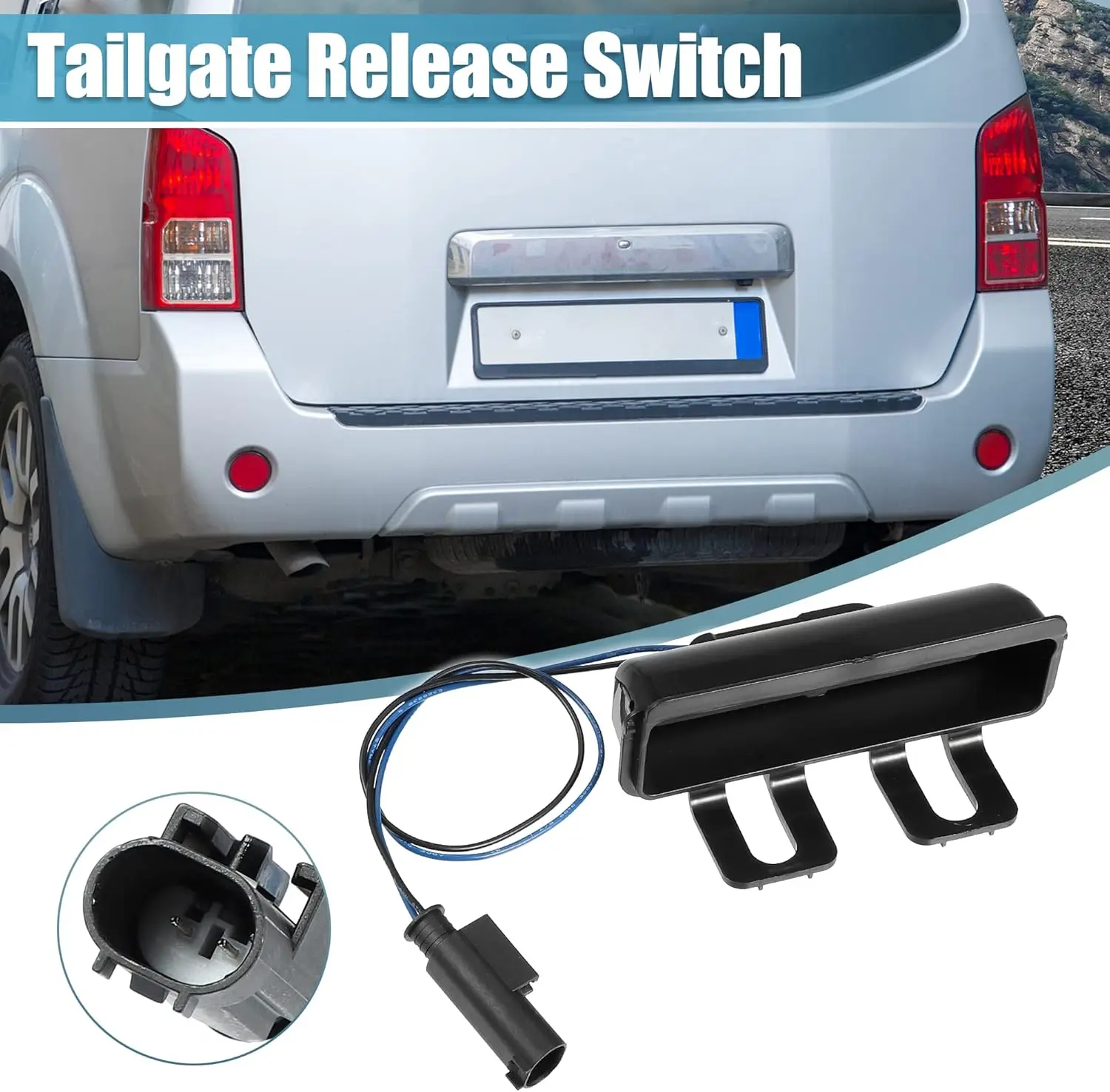 Liftgate Tailgate Hatch Handle Assembly A4517470187 for Smart Fortwo Passion Pure 1.0L L3 Gas Rear Trunk Hatch Handle