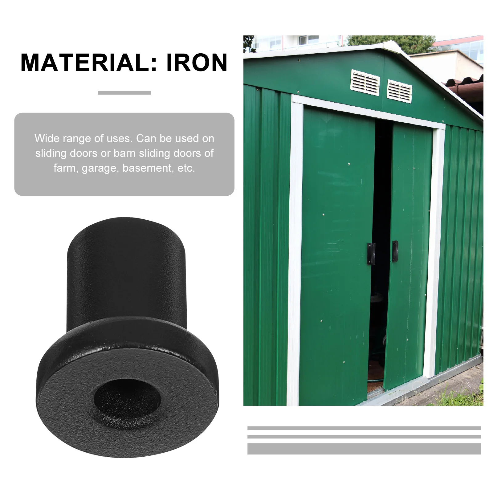 

4Pcs Sliding Barn Door Track Spacers Carbon Steel Replacement for Flat Track Spacers Barn Door Kit Accessories