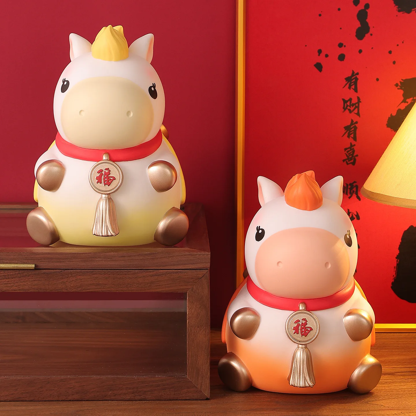 Cartoon Pony Statue Coin Jar, Anti-fall Vinyl Piggy Bank.Large-capacity Piggy Bank Desktop Ornament That Can Be Moved in and Out