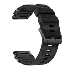 Nylon Watch Bands for Garmin Fenix 7X Fenix 6X Fenix 5X Enduro2 Quick Fit 22 26mm Woven Nylon Sports Wrist Strap Tactix 7 Pro