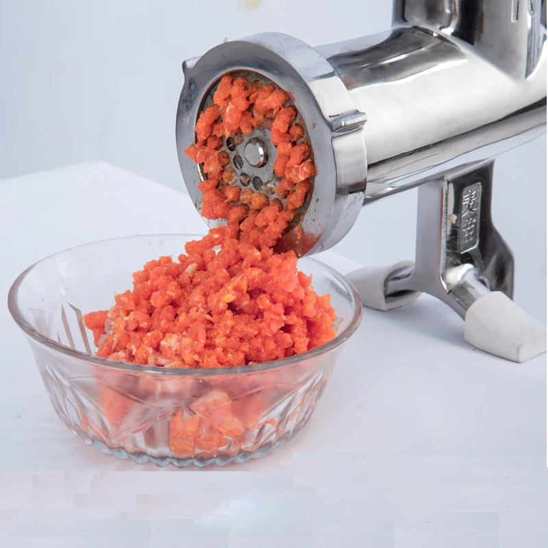 Stainless Steel Hand Cranking Manual Meat Mincer Grinding Machine for Spices Meat Manual Meat Grinder