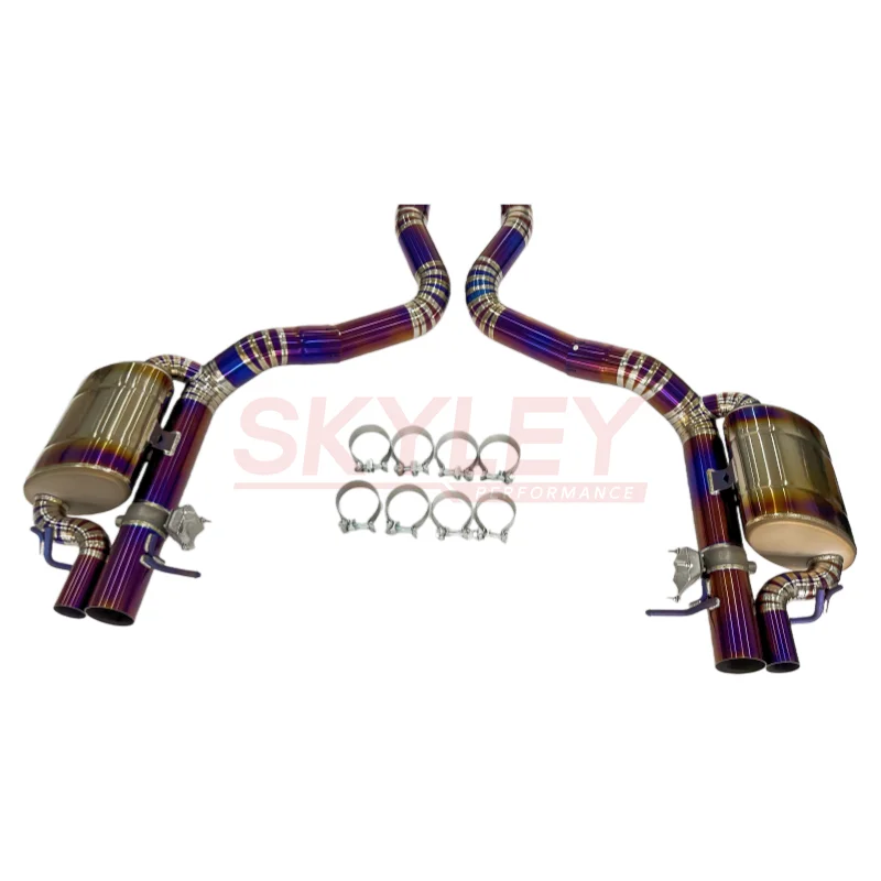 SKYLEY Titanium Catback For Mercedes-Benz AMG GT63/GT63S 4.0T 2019-2023 Racing Sport Exhaust System OEM Stock Valve Base Muffler