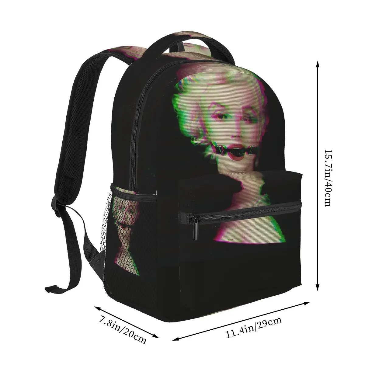 Marilyn Monroe, lucu, bola Gag mulut dan lidah ransel untuk anak perempuan laki-laki bepergian ransel untuk Remaja tas sekolah