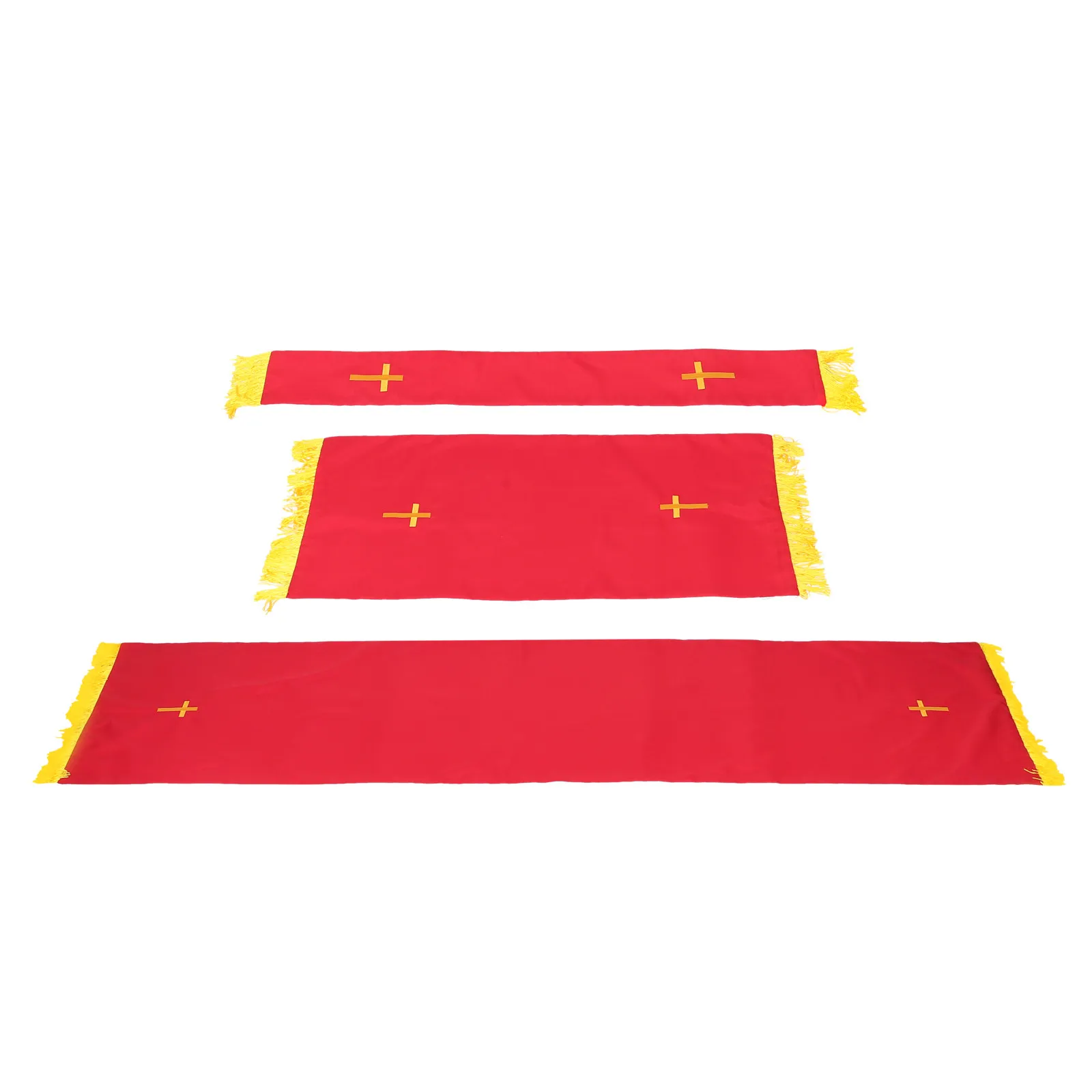 

Reversible Church Linen Set Altar Pulpit Frontal Antependium Embroidered Cross Liturgical Fabric Protestant Catholic Lenten