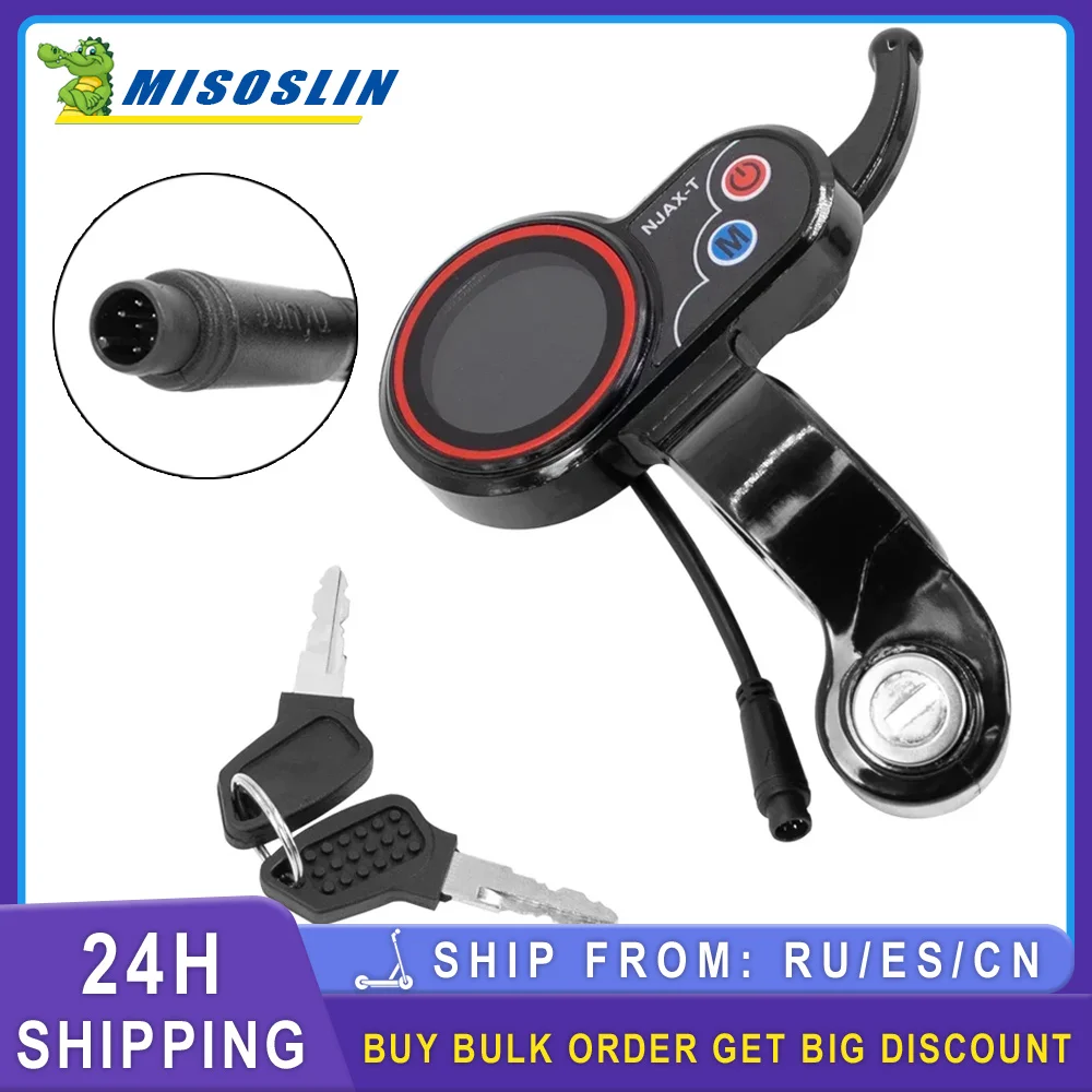 

48V NJAX-T Throttle Instrument LED Display with key For Zero 8 9 10 8X 10X 11X Electric Scooter Throttle Dashboard Parts