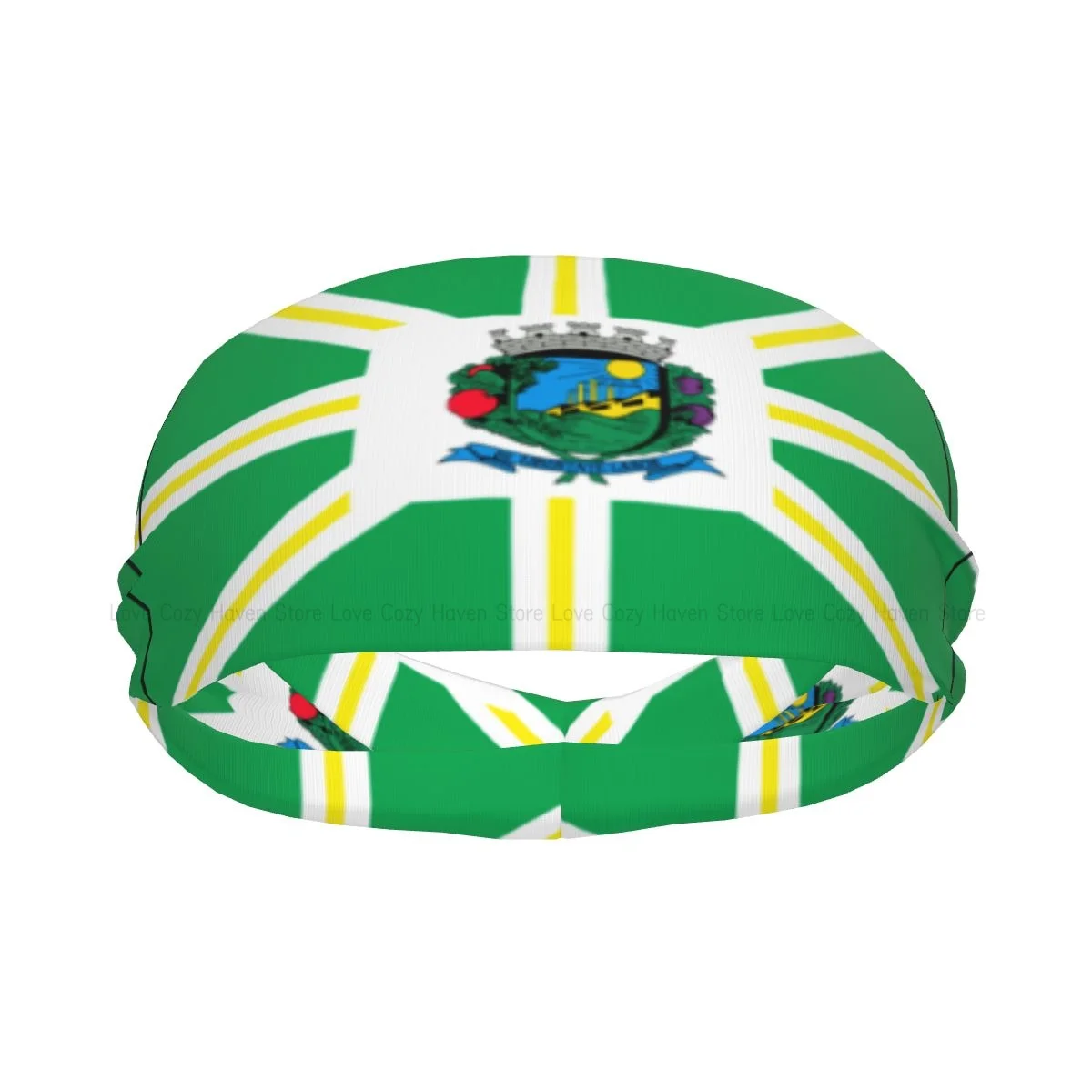 عصابة رأس مرنة بعلم Bandeira Valinhos، عصابة رأس لليوجا، غطاء رأس للمكياج