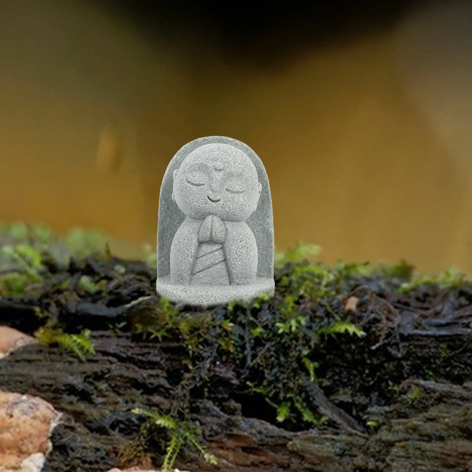 

Mini 2 Inch Buddha Statue Resin Monk For Home Office Zen Garden Fish Tank Japanese Style Feng Shui Sculpture Living Room