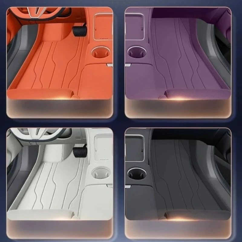 For Voyah Taishan X8 2026 Car Leather Floor Mats Full Surrounded Anti-scratch Non-slip Pad Foot Carpet Car Interior Accessories