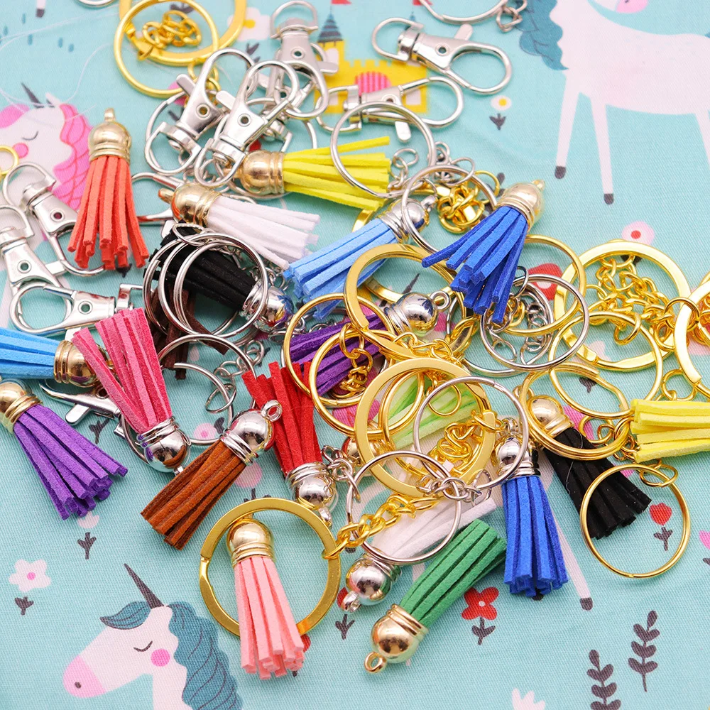 100PCS 38mm Leather Tassels 2