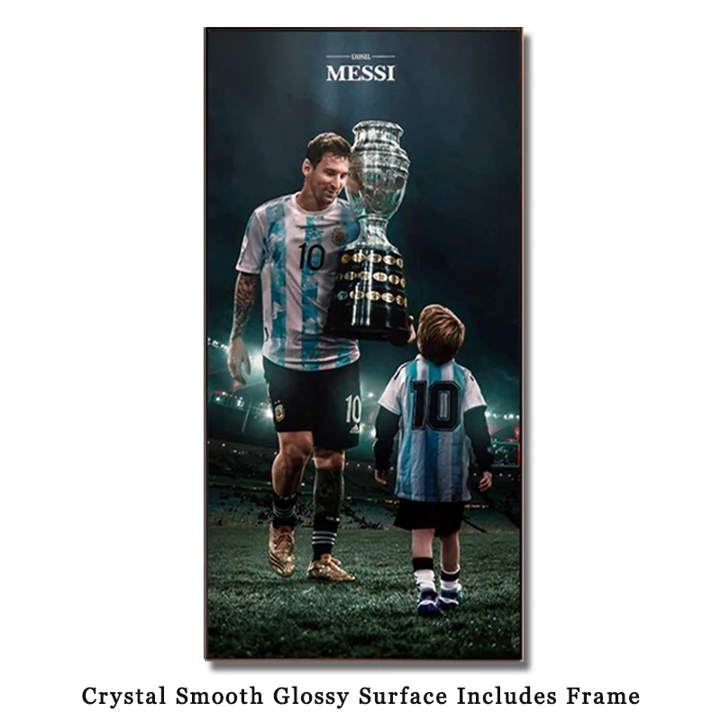 

Argentina football star Messi poster for room cornice with frame for bedroom wall 4k for room livingroom Wall Art Pictures