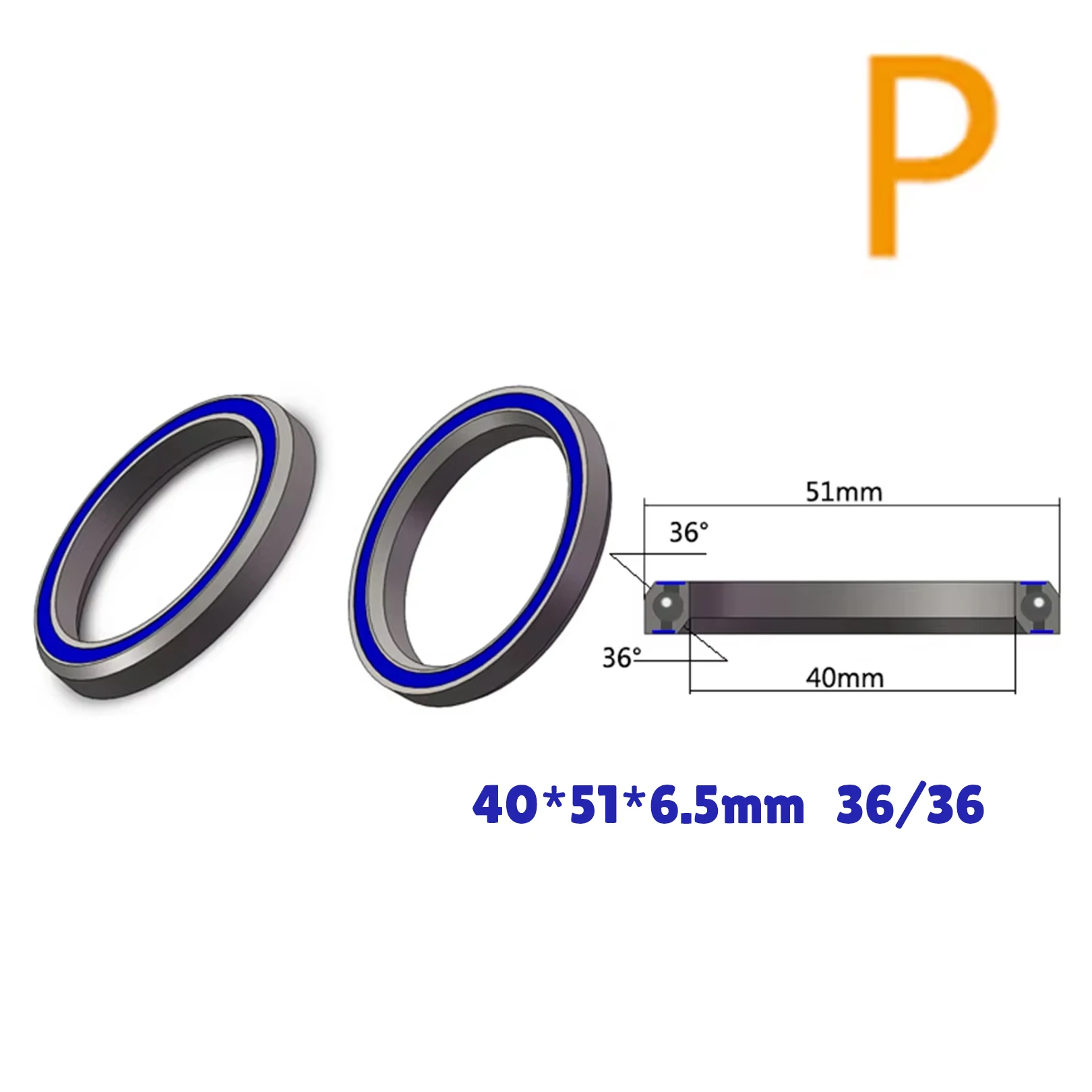 1 Xe Đạp Tai Nghe Vòng Bi 39.7 50.8 7 40 51 6.5 51.8 8 52 7 Mm ACB Đường MTB Góc Cạnh liên Lạc Với Xe Đạp Chịu Lực 36/45 45/45 270/270