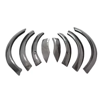 

ForTesla Model X Body Kit Dry Carbon Fiber Wide Body Mudguard Front Lip Side Skirt Wheel Arch Side Surround