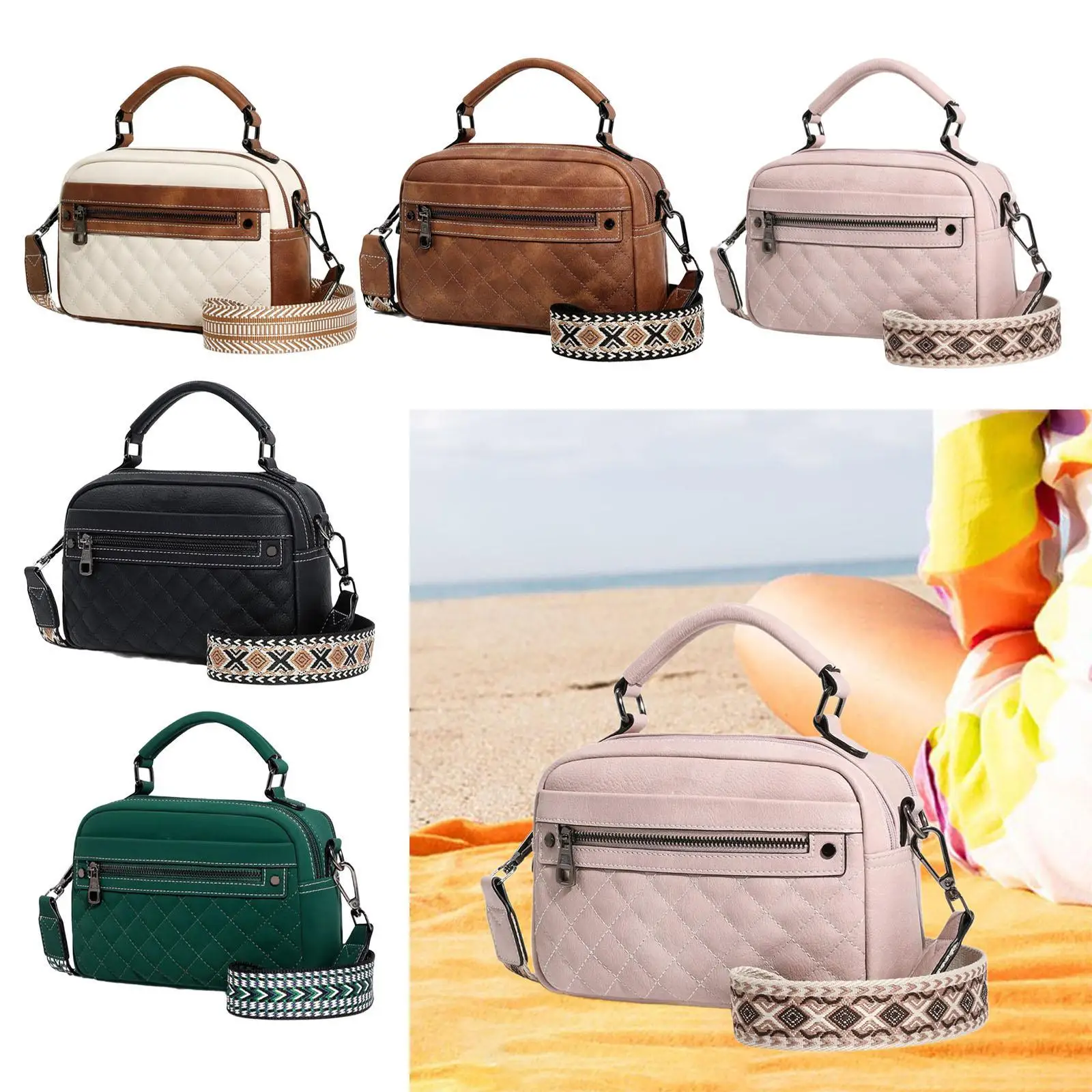 Women Crossbody Handbag Stylish Lightweight Portable Crossbody Bag for Business Trips Shopping Holidays Party Birthday Gift