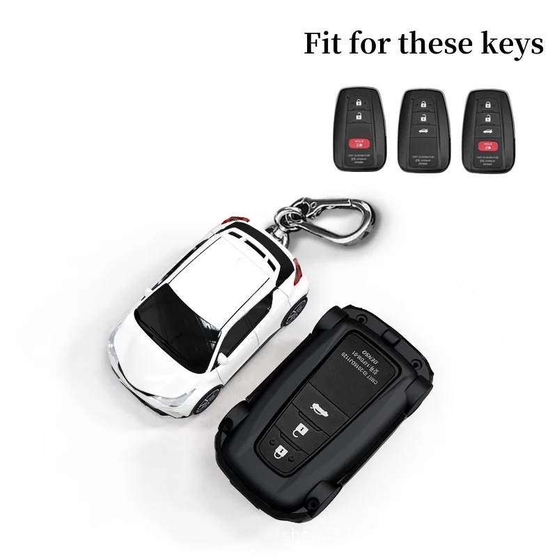 For Toyota CHR Key Cover Car Model Key Protective Case Creative Personalized Gift Car Key Pack Buckle Accessories Key Cover