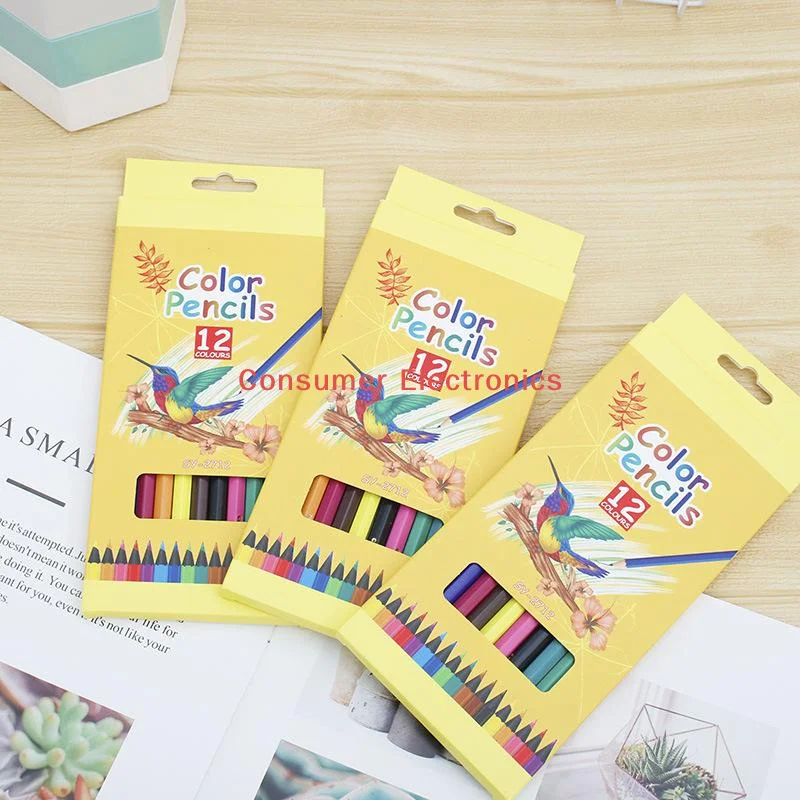 

Карандаши 24/36/48 цветов для детей, профессиональные карандаши для рисования, скетчинга и пастельного искусства, школьные принадлежности для студентов, художественные принадлежности