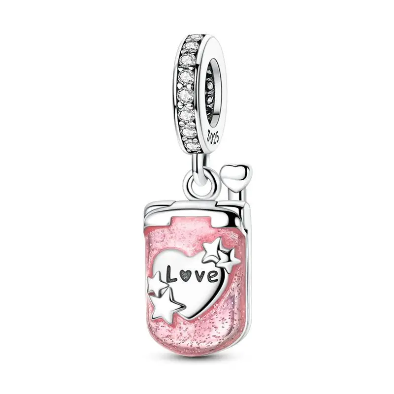 Valentine's Day Elements Couples Dangle Charm Beads for Bracelets