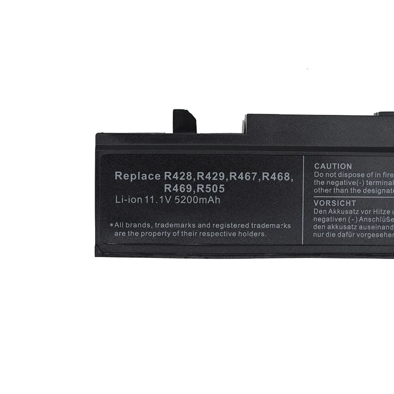 Suitable for 3-star R428 Laptop Batteries R429 R439 R467 R468 R470 R440 R580 Batteries 11.1v 5200mAh Laptop Parts & Accessories