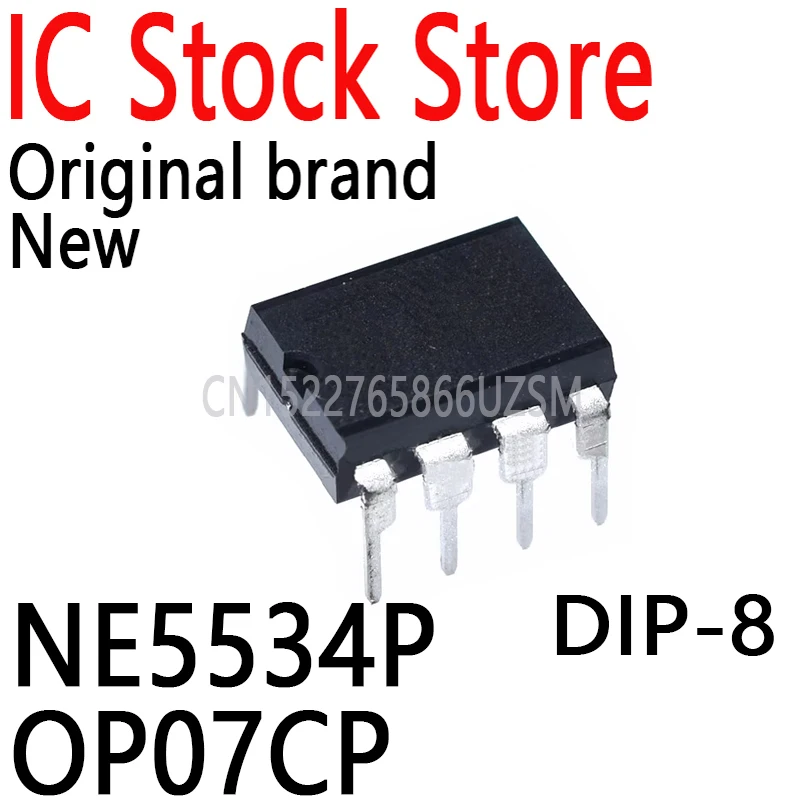 10PCS New and Original NE5534 OP07DP DIP 5534P DIP-8 IC NE5534P OP07CP