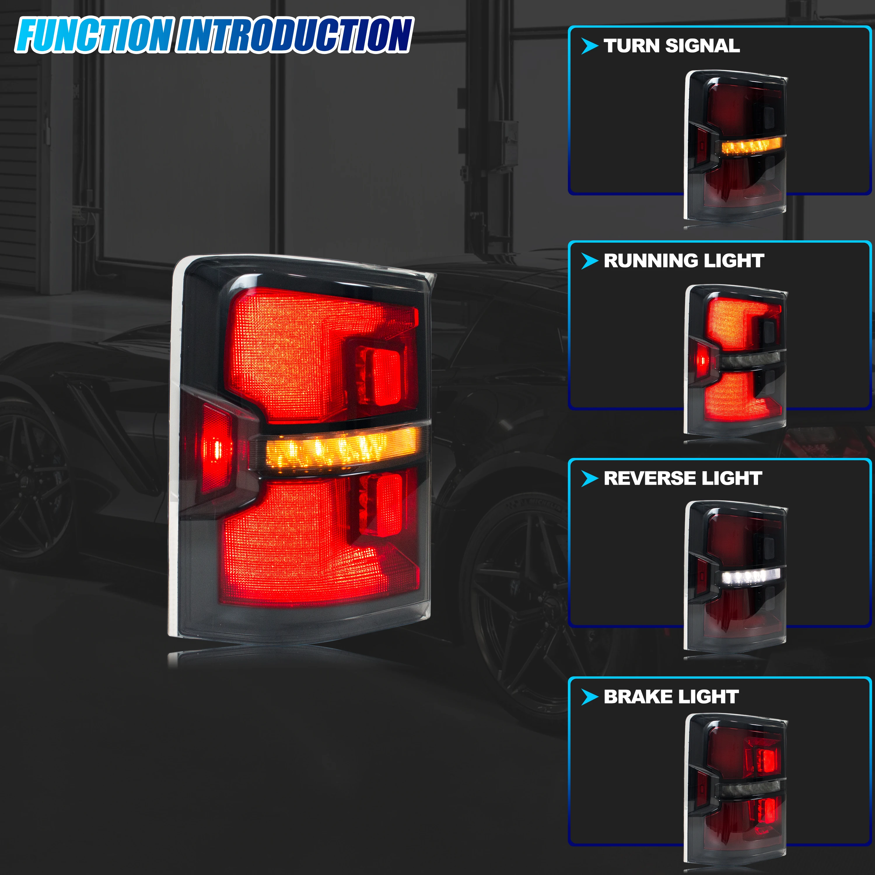 أضواء خلفية LED لهوندا بايلوت 2009-2015 EX LX Touring SE بدء التشغيل الرسوم المتحركة متتابعة بدوره إشارة مجموعة المصابيح الخلفية السوداء
