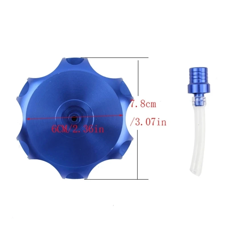 CNC Aluminum Alloy Gas Fuel Tank Cap Cover for Kayo Bse China CRF TTR KLX 110 50 70 90 125 140 150 160 190 CC Dirt Bike Parts