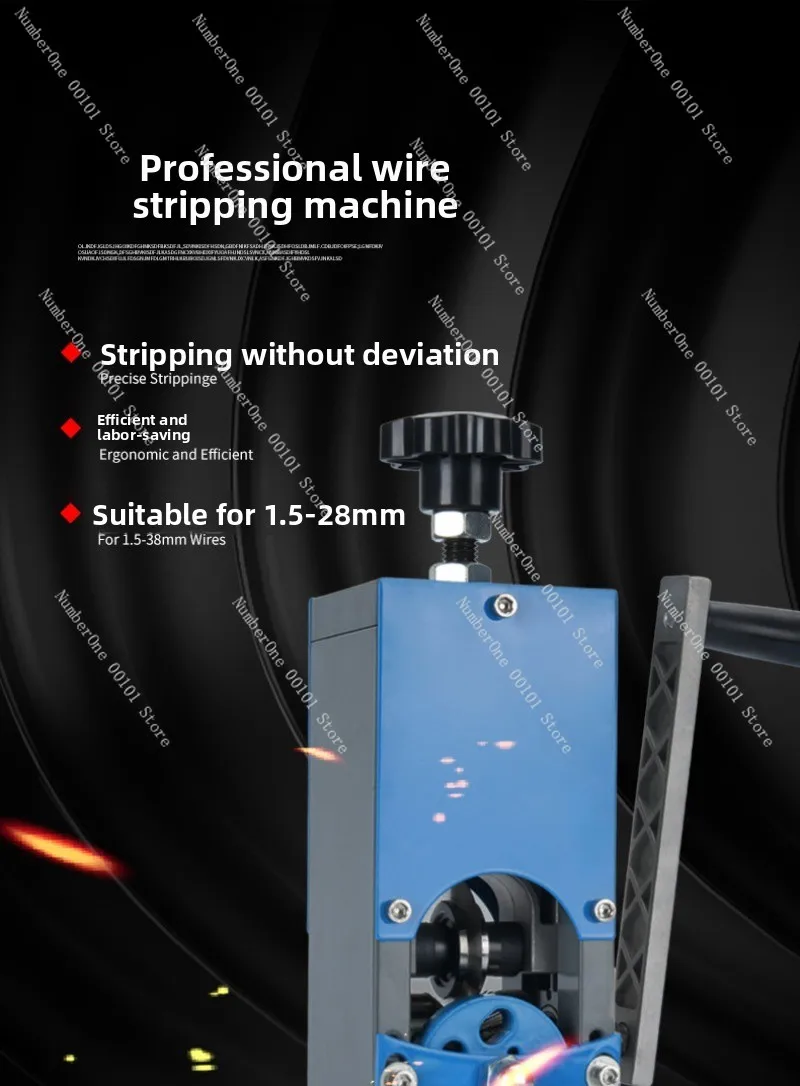 Manual Hand-Cranked Scrap Wire and Cable Stripper Small Household Copper Wire Stripper