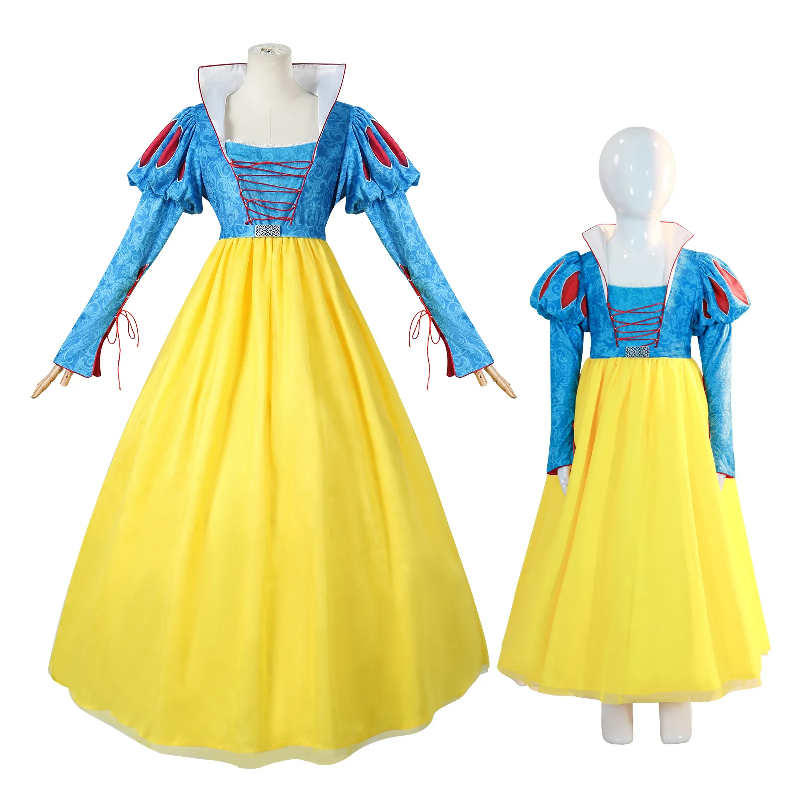 

Deluxe Princess Dress for Women Kids Girls Cinderella Snow White Ball Gown Halloween Carnival Christmas Party Cosplay Costume