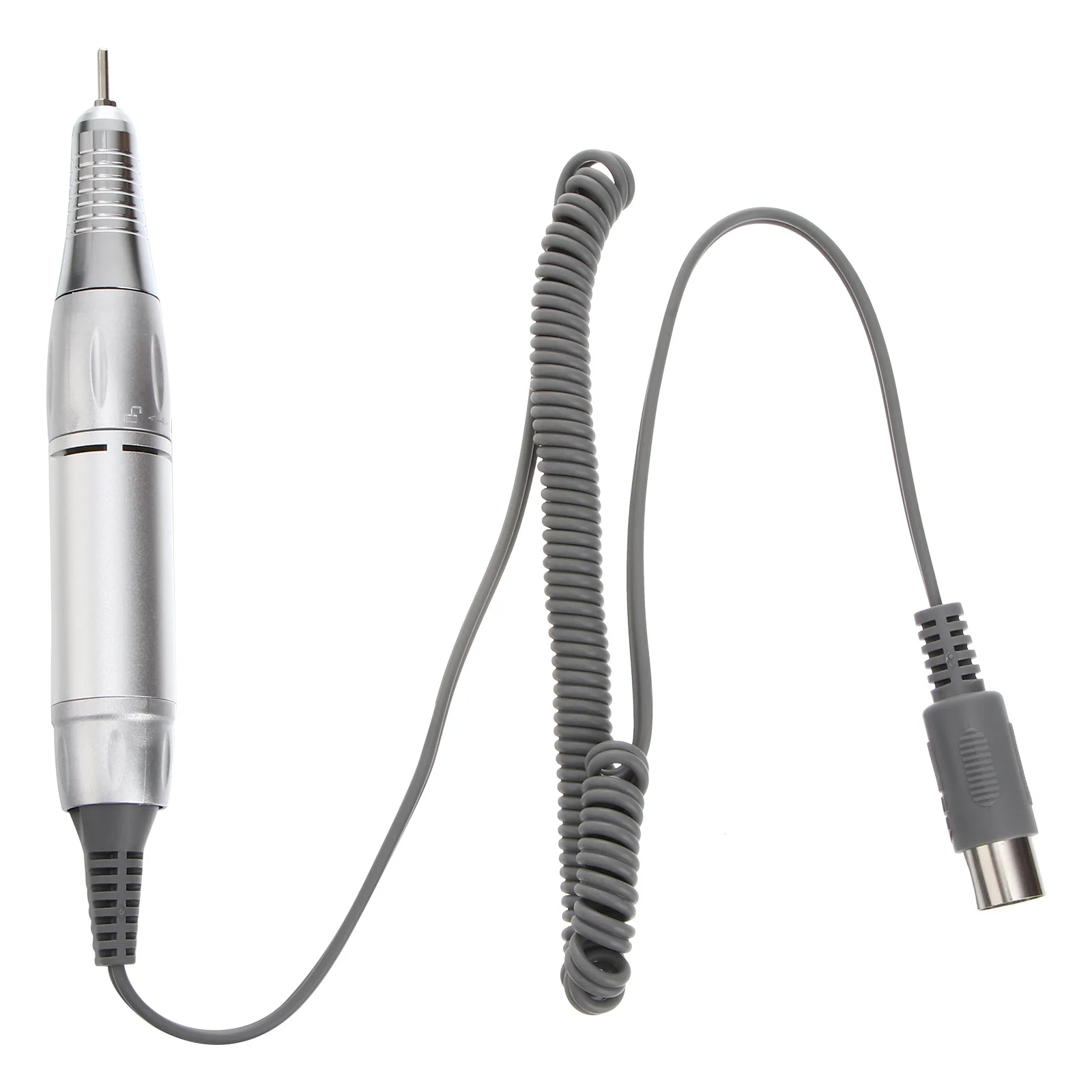 Professional Nail Drill Pen Handpiece for Electric Manicure Machine 202 Low Heat Lightweight Silver White Nail Accessories