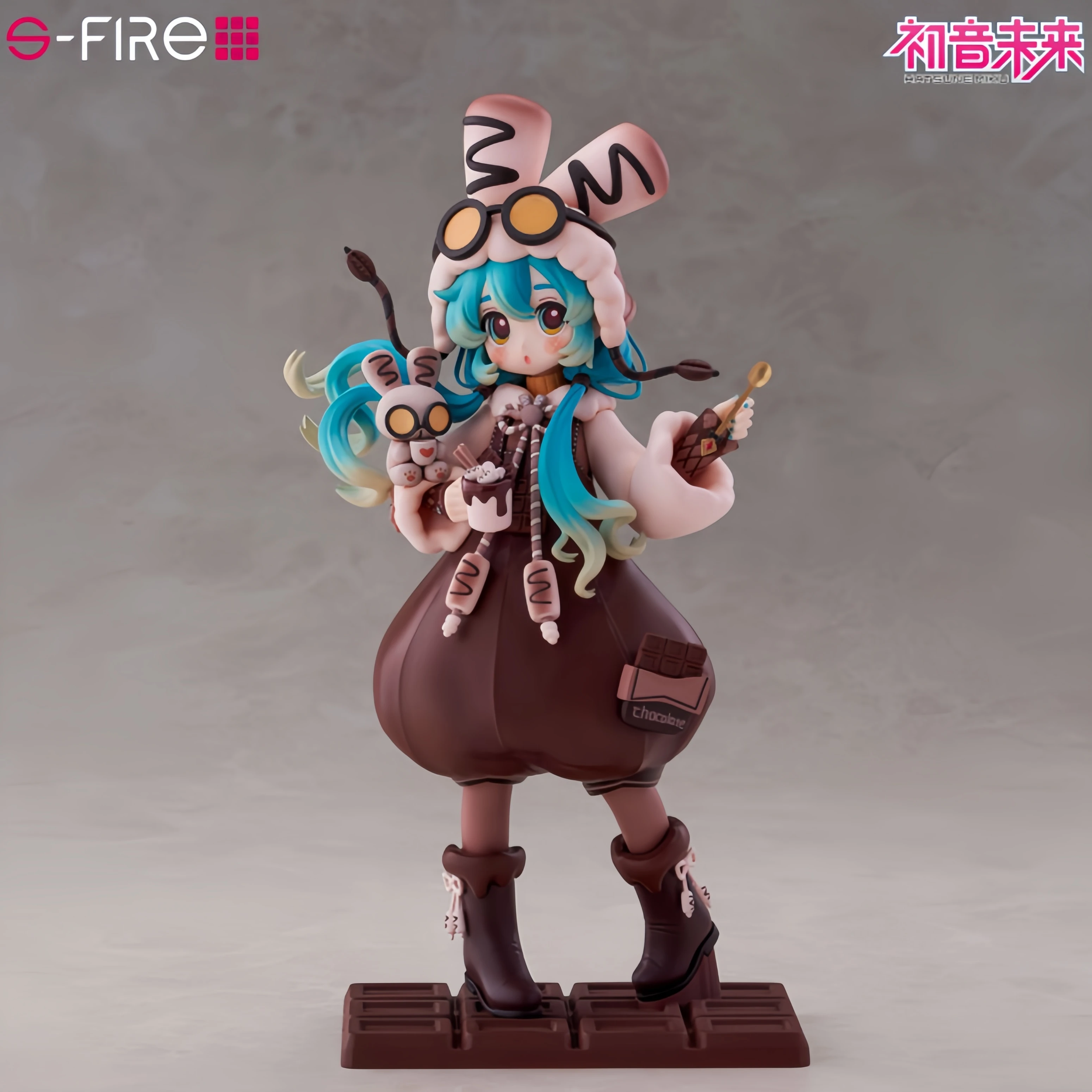 

Original S-Fire Hatsune Miku (Marshmallow Hot Cocoa) 22cm Pvc Anime Action Figure Model Collectible Toys Desktop Ornament Gift
