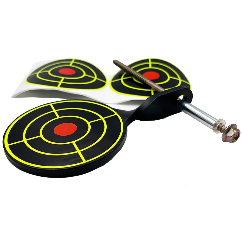 Spinner Targets MetalSpinning Reset Target With Paper ForPaintball Rotation Anti Stress Fast Bearing Finger Hand Spinner Gyro