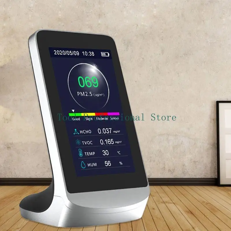 Máy theo dõi chất lượng không khí 57QF Máy đo chất lượng không khí trong nhà Cảm biến chất lượng không khí thông minh cho gia
