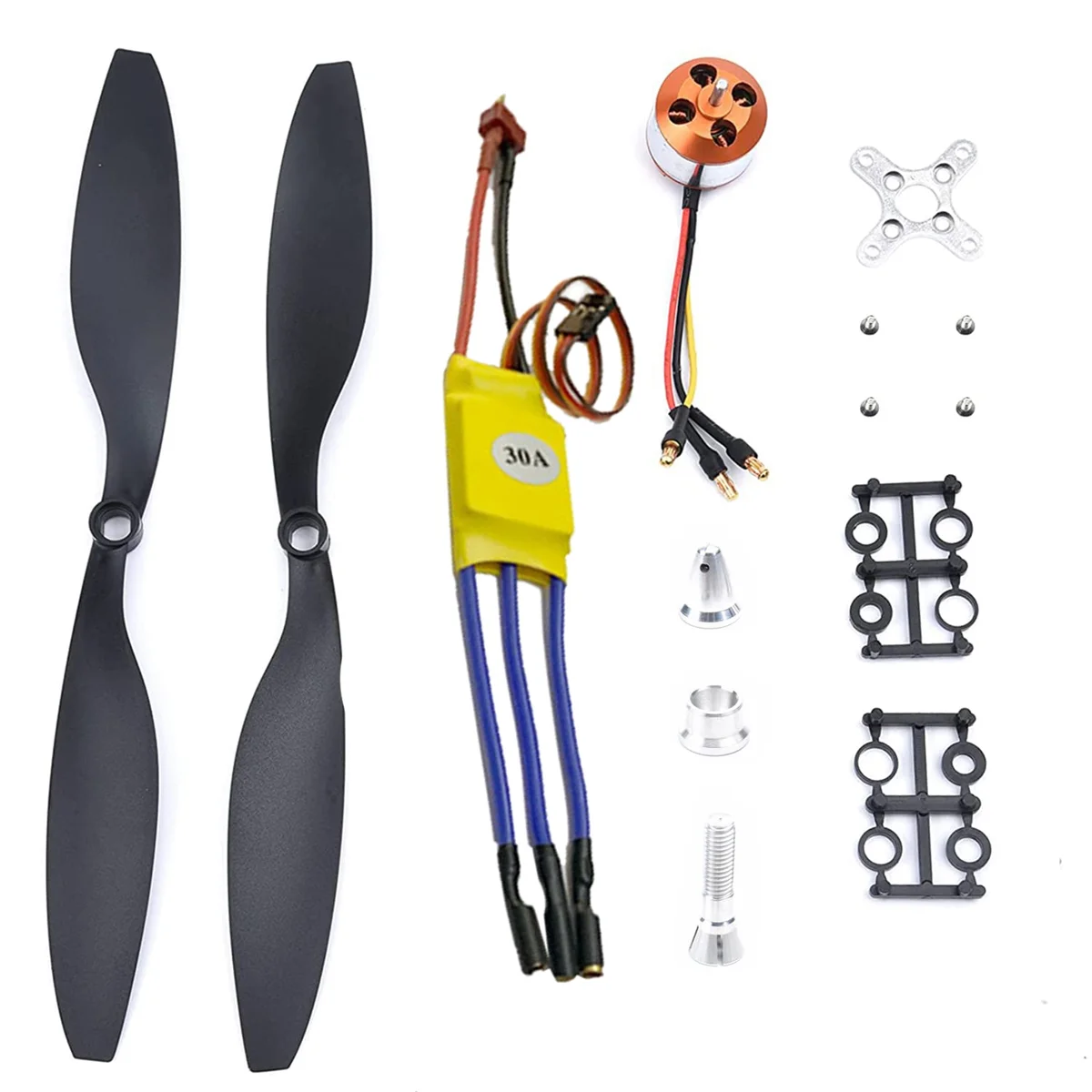 RC 2212 1000KV Brushless Motor+30A ESC Electric Speed Controller+1045 Propeller Kit for RC Multicopter Quadcopter