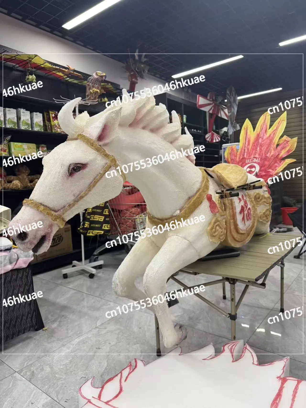 The world's first flying horse intelligent bionic aircraft, New Year's mascot, Year of the Horse aircraft model