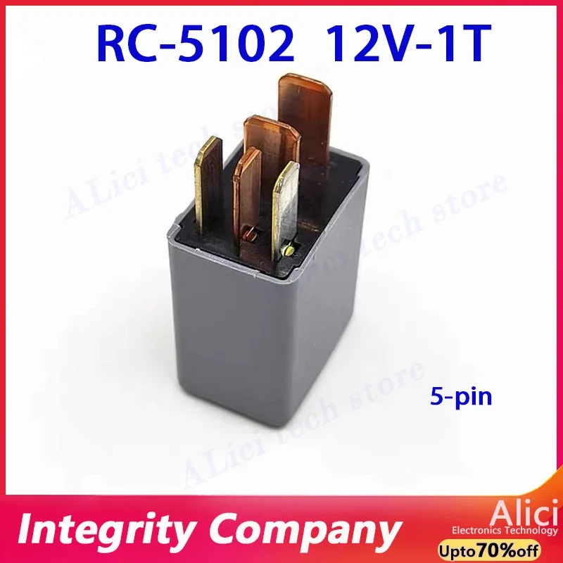 Relè per auto originale MITSUBA RC-5102, uno aperto e uno chiuso, 5 pin 12V