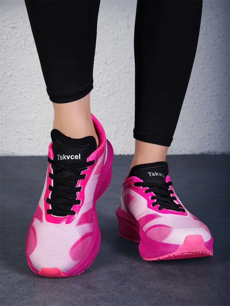 Marathon-Laufschuhe für Herren, Athletische Spezialität mit Carbonplatte, Trend-Sneakers, Leichte Atmungsaktive Sportschuhe für Damen – Detail 7