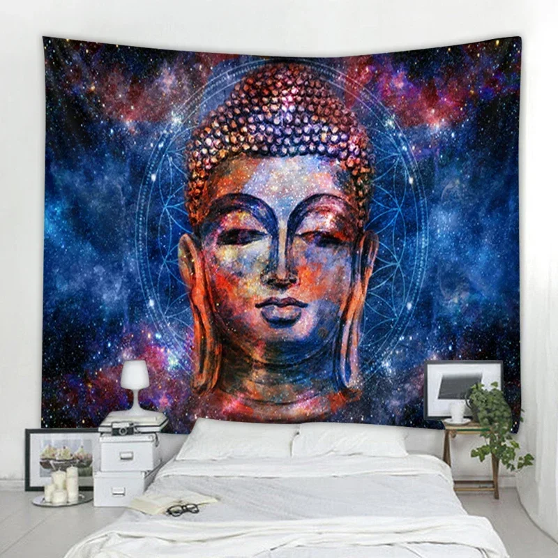 Mandala Yoga Tapestry Tarot Cards Wall Hanging Astrology Divination Witchcraft Room Decor Sun Moon Wall Decor Tapestry