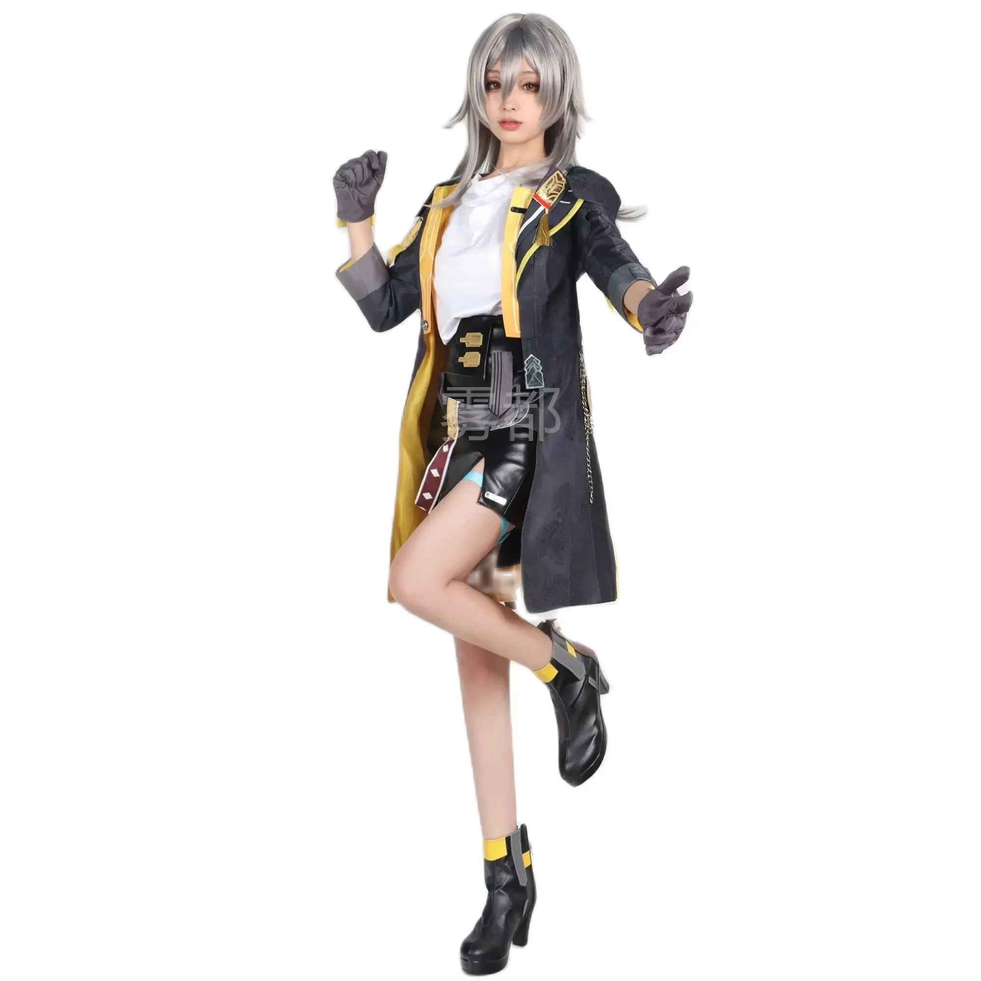 Game Honkai Star Rail Trailblazer Stelle Cosplay Costumes Women Jacket Top Skirt Accessories Wig Shoes Suit Anime Cos Set