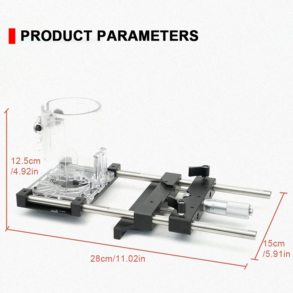 Trimming Machine Guide Rail Aluminum Alloy Edges Trimming Guiding Ruler Slotting Woodworking Tool for 65mm Trimming Machine