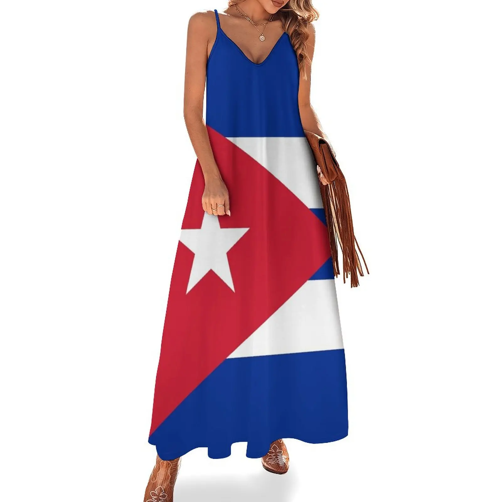 

Cuban flag of Cuba Sleeveless Dress women party dresses Dress for pregnant women elegant party dress for women 2024