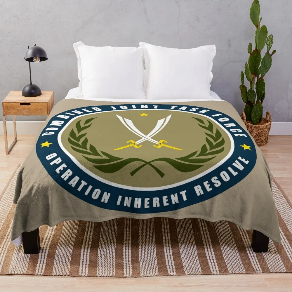 

Combined Joint Task Force – Operation Inherent Resolve Throw Blanket halloween Blankets Sofas Of Decoration Soft Plaid Blankets