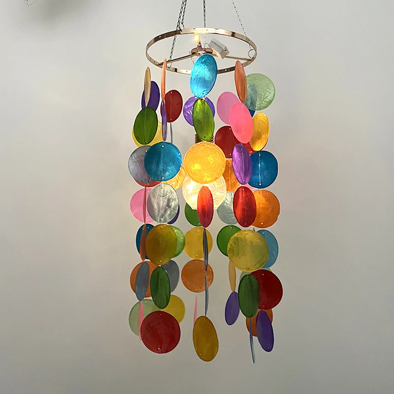 

Jingbei high-quality shell piece wind chime pendant door decoration, bedroom balcony decoration, girl girlfriend gift