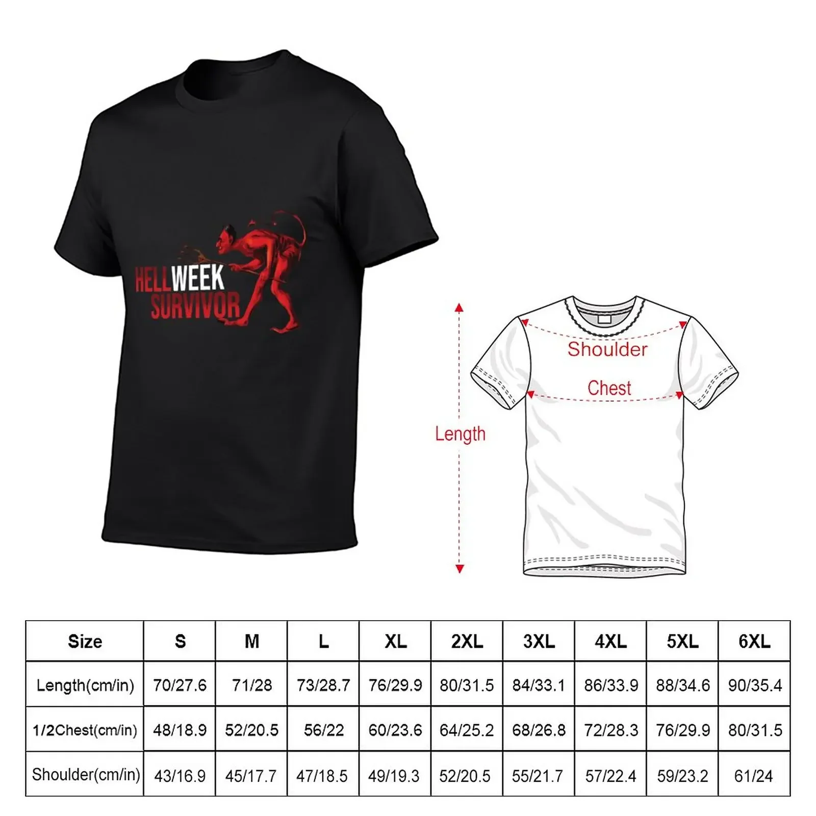 ORANGETHEORY HELL WEEK 2020 ONLY STRONG WILL SURVIVE T-Shirt new edition sports fans aesthetic clothes Men's t-shirt