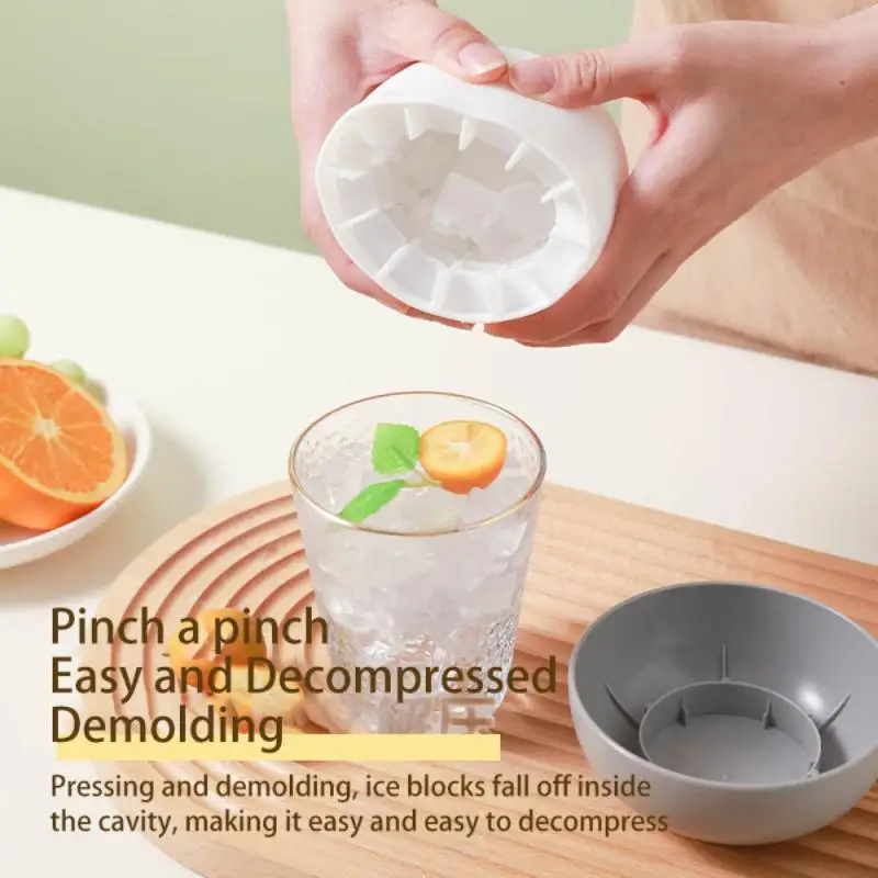 Mushroom Shape Silicone Ice Bucket Cup Mold Ice Cubes Tray Ice Maker Box Summer Drink Maker For Whiskey Beer Ice Cream Tools