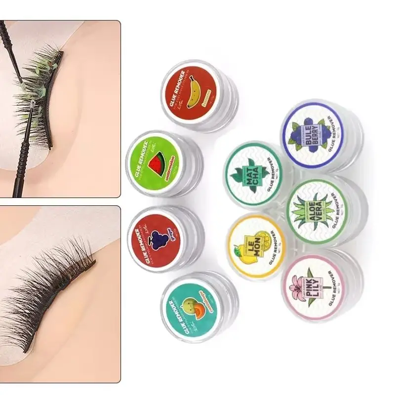 5g Fruit Flavour Eyelash Glue Remover Zero Stimulation Quick Removing Eyelash Extensions Tools Fragrancy Smell Cream Makeup Tool