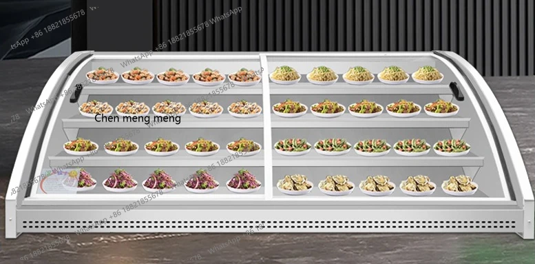 

Refrigerated display cabinet Stall fresh a la carte barbecue display cabinet