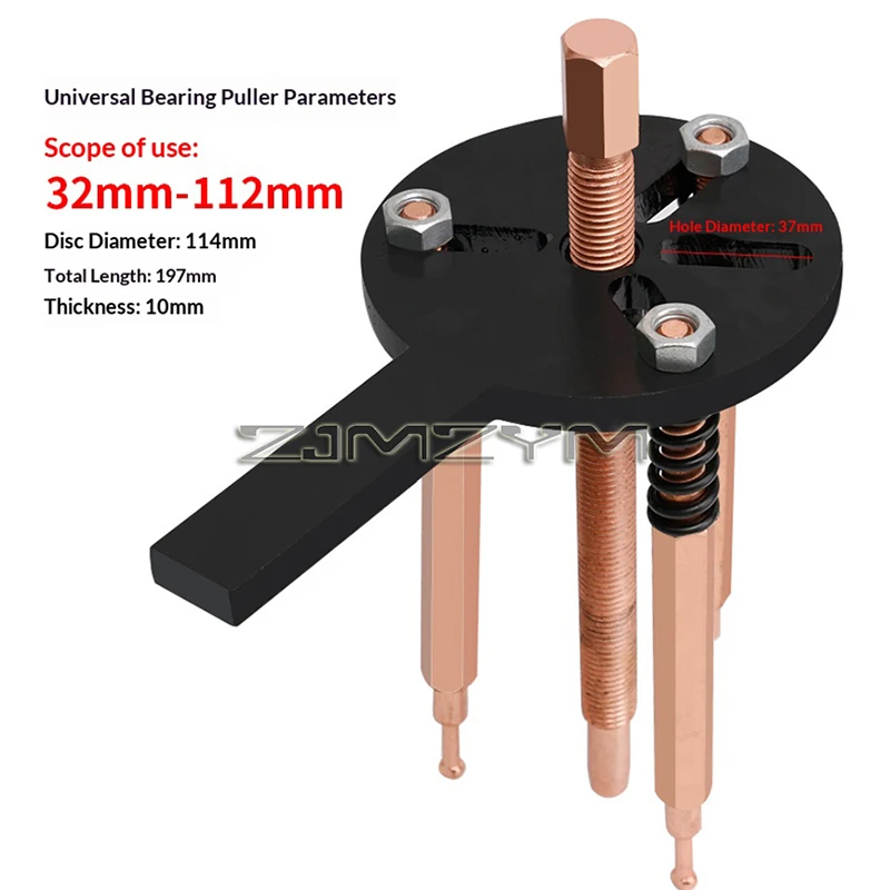 36pcs Bearing Puller Set 3 Claw Hooks High Hardness Inner Bearing Puller Separator Kit Bearing Removal Tool for Car