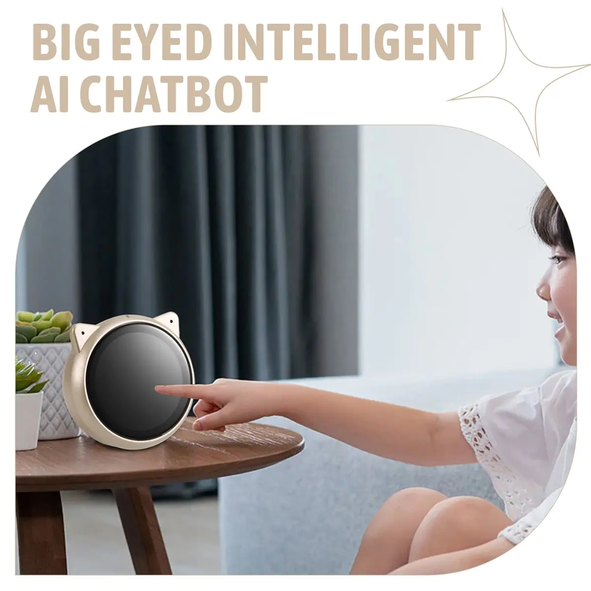 DT335 STOCK-Big Eyes Intelligent AI Chatting Robot Development Board Bluetooth with LCD Display Cute Cat Pet Desktop view 5