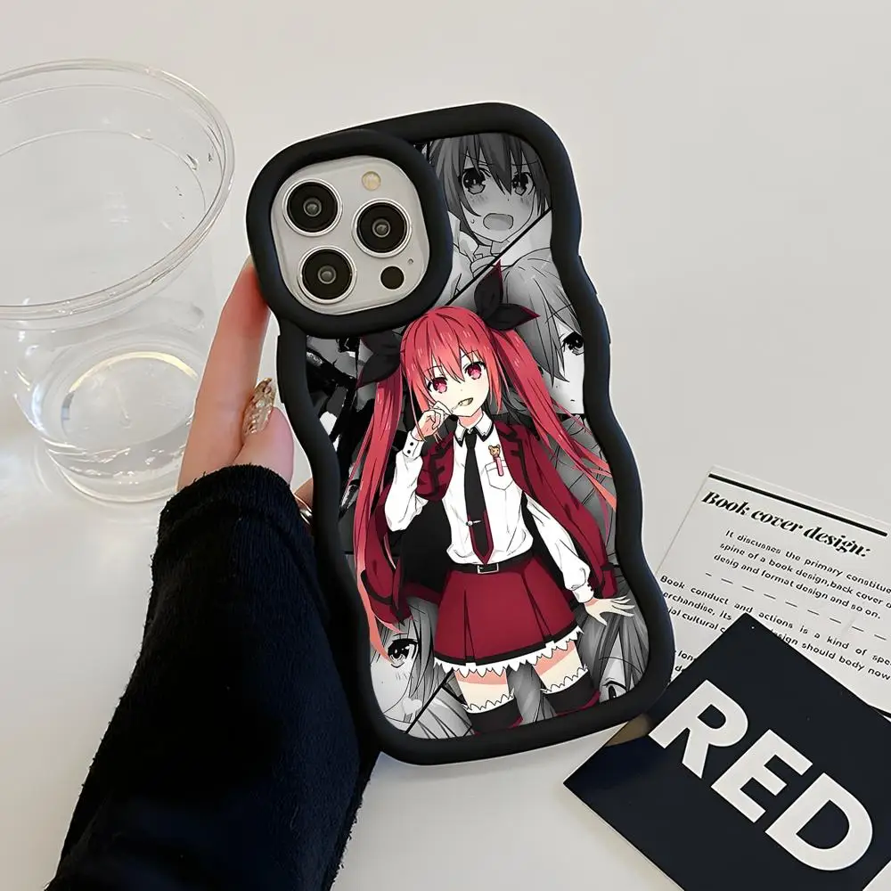

Чехол для телефона Date a Live Kotori Itsuka для iPhone 17 16 15 14 13 12 11 Air Pro Max Plus, с волнистым краем, из ТПУ, цветной, роскошный