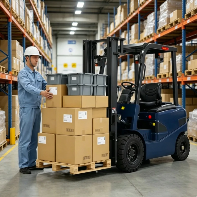 2/2.5/3/3.5Ton Wheel Balance Electric Forklift Small Footprint Dense Storage Rack Goods Stacking Transport Vehicle