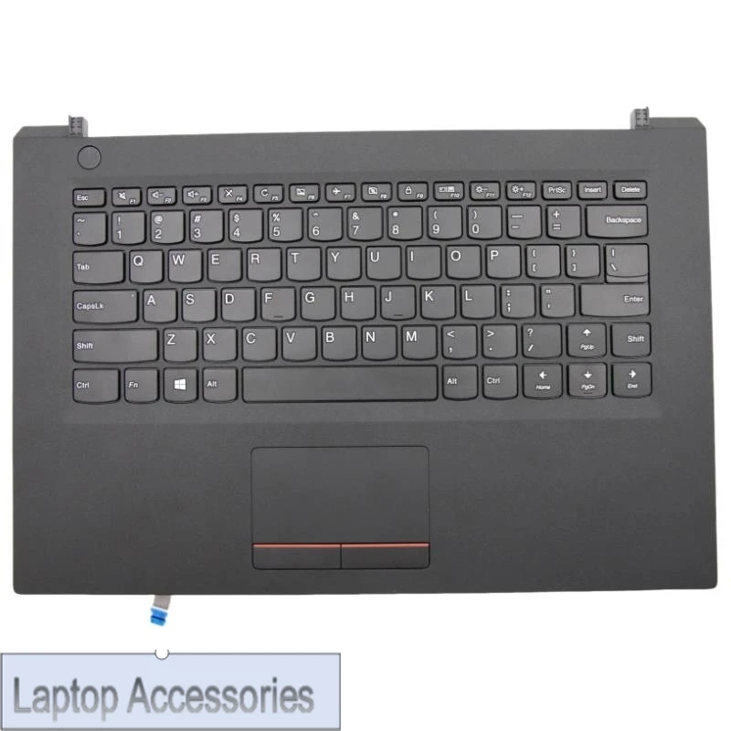 

Американский английский черный верхний чехол для клавиатуры, упор для рук, чехол для Lenovo V110 14, 14IKB 14IAP 5CB0L80502